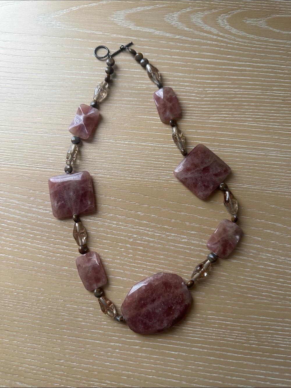 Women's Rose Quartz Necklace